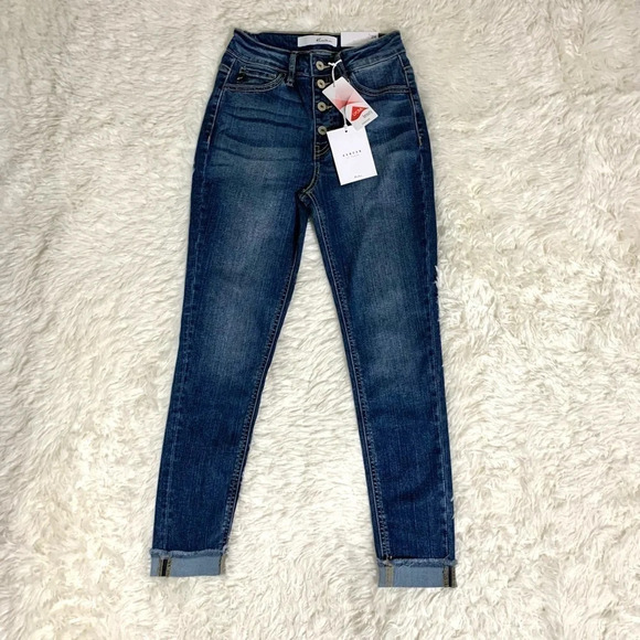 KANCAN NEW Sabrina  High Rise Ankle Skinny Jeans, 1/24 - Picture 5 of 16
